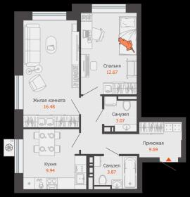 , 2-комн., Екатеринбург