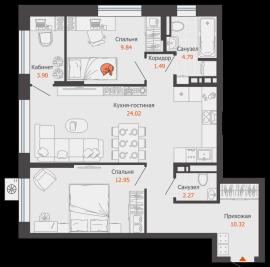 , 2-комн., Екатеринбург