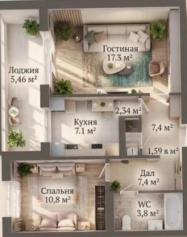 , 2-комн., Екатеринбург