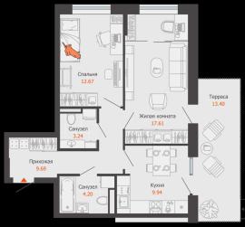 , 2-комн., Екатеринбург