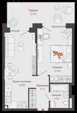 , 1-комн., Екатеринбург
