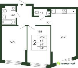 , 2-комн., Екатеринбург