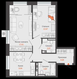 , 2-комн., Екатеринбург